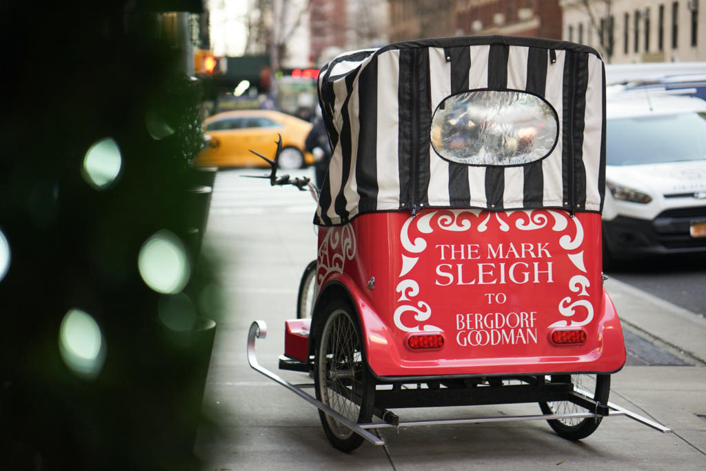 The Mark Hotel has a custom sleigh.