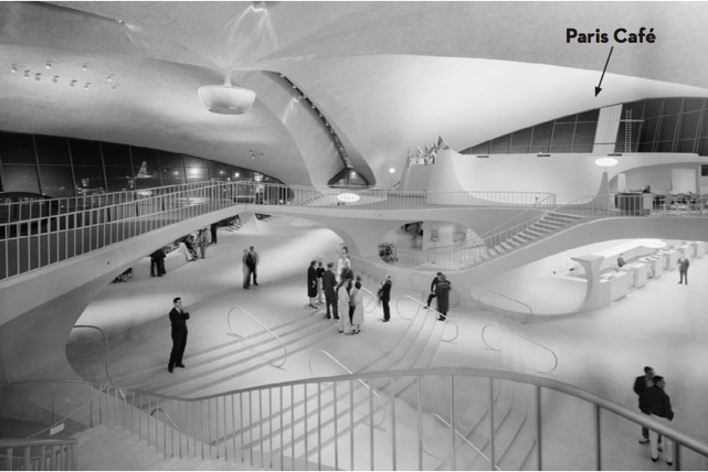 The former TWA terminal circa 1962.